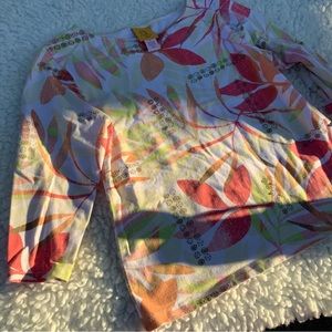 Ruby Rd. Petites cute embellished top  pink peach y2k 2000s